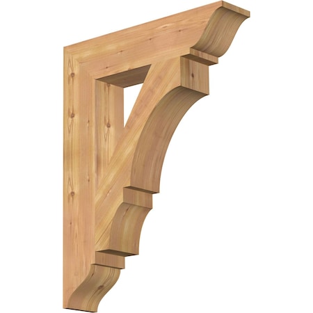Ekena Millwork Balboa Traditional Smooth Bracket, Western Red Cedar, 5 1/2"W x 26"D x 34"H BKT06X26X34BOA01SWR